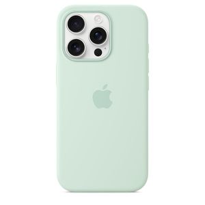 Apple Funda de silicona para iPhone 16 Pro con MagSafe y control de cámara, aguamarina