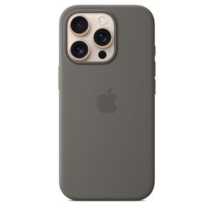 Apple Funda de silicona para iPhone 16 Pro con MagSafe y control de cámara, color gris piedra
