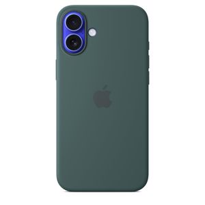 Apple Funda de silicona para iPhone 16 Plus con MagSafe y control de cámara, color verde lago