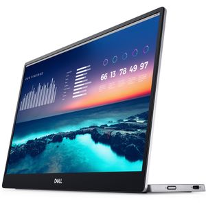 Dell Monitor portátil FHD LED de 14 pulgadas con productividad de doble pantalla, conectividad