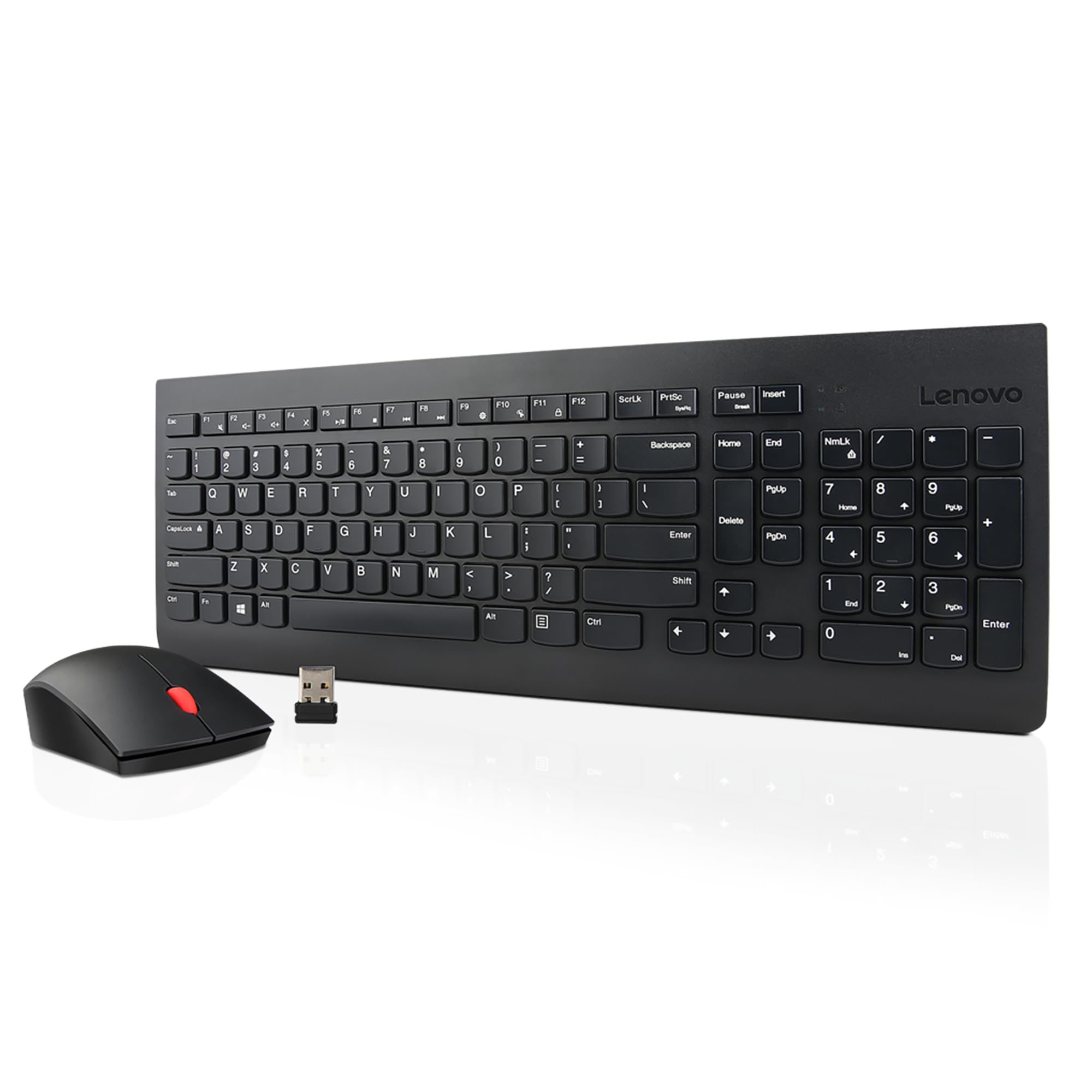 Lenovo Combo de teclado y mouse inalámbricos 510, receptor Nano