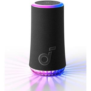 Soundcore Anker - Altavoz portátil Glow con sonido de 30 W y 360 °, luz radiante sincronizada,
