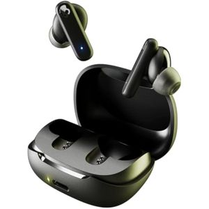 Skullcandy Smokin' Buds - Auriculares inalámbricos intrauditivos, batería de 20 horas, 50% plásticos