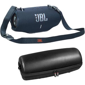 JBL Paquete de altavoces Bluetooth Xtreme 4 con correa para el hombro y funda gSport (azul)
