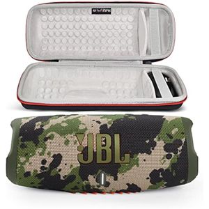 JBL Charge 5 - Paquete de altavoces Bluetooth inalámbricos portátiles e impermeables con estuche