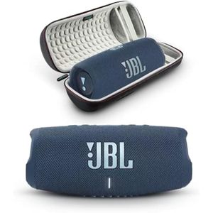 JBL Charge 5 - Altavoz Bluetooth portátil con funda de viaje rígida Megen con IP67 impermeable y