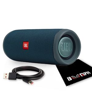 JBL Flip 5: Altavoz Bluetooth inalámbrico portátil, impermeable IPX7 - Verde azulado