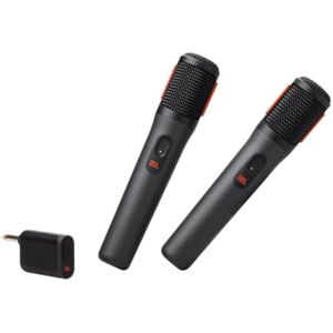 JBL PartyBox - Micrófono inalámbrico, 2 micrófonos inalámbricos digitales, batería recargable (20