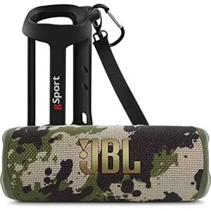 JBL FLIP 6 - Paquete de altavoces portátiles impermeables con funda de silicona gSport (camuflaje
