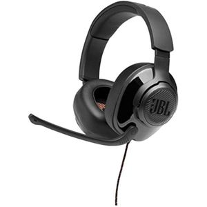 JBL Quantum 300 - Auriculares con cable y cubriendo las orejas para videojuegos con software JBL