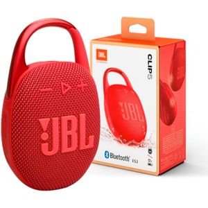 JBL Clip 5 - Altavoz Bluetooth ultraportátil, impermeable y a prueba de polvo, sonido profesional