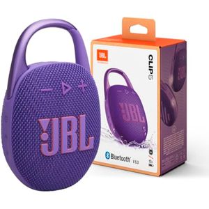 JBL Clip 5 - Altavoz Bluetooth ultraportátil, impermeable y a prueba de polvo, sonido profesional