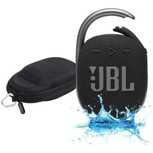 JBL Paquete de altavoces Bluetooth portátil impermeable Clip 4 con funda rígida protectora Megen