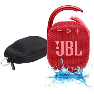 JBL Paquete de altavoces Bluetooth portátil impermeable Clip 4 con funda rígida protectora Megen
