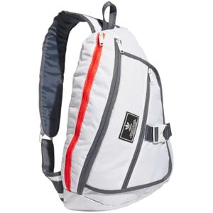 adidas Originals Mochila National Sling, Blanco/Gris ónix/Azul Rey Brillante, Mochila National Sling