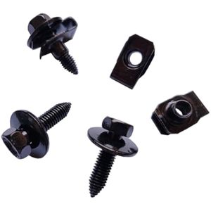 Pernos de cabeza hexagonal M8-1.25X30mm con arandela y tuercas de clip, 20 juegos (20+20 piezas)