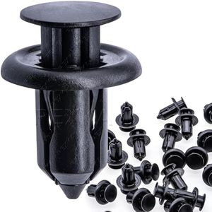 Rexka 30 unids Splash Shield Rejilla Parachoques Cubierta Retenedor Clip Sujetador Remache para