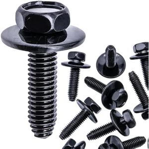 Rexka 20 tornillos M6-1.0 X 0.984 in para GM Buick Cadillac Chevrolet Panel de moldura de puerta