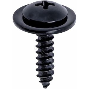 Rexka 30 piezas Fender Liner Splash Shield Wheelhouse Liner Tornillo Phillips Truss Head Sems