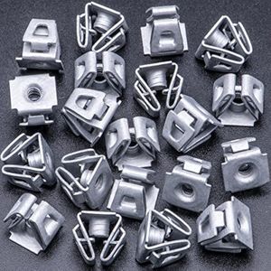 Rexka 20 piezas de cubierta de parachoques Splash Shield U Nut Retainer 6510197AA compatible con