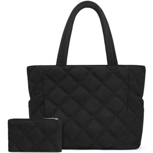 Bolsa de mano para mujer, bolsas acolchadas para laptop con cremallera para el trabajo, bolsa de