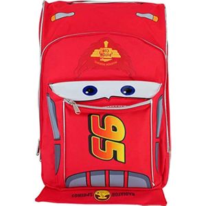 Pixar Cars Lightning McQueen Shape Mochila escolar grande de 16 pulgadas, Rojo -, Classic