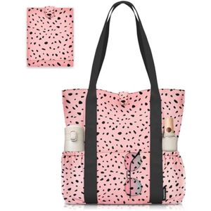 Buringer HOMESPON - Bolsa de playa plegable para mujer, con cremallera, impermeable, para viajes,