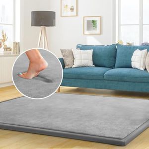 Alfombra de juego para bebé, alfombra de guardería, color azul marino oscuro, 6 pies 7 pulgadas x 4