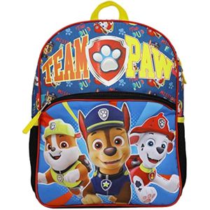 Bioworld Paw Patrol Team Paw Mochila para niños pequeños de 14 pulgadas, Multi colorido,