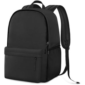 HEEYA Mochila clásica básica ligera para viajes y trabajo, Todo negro, Mochila para laptop