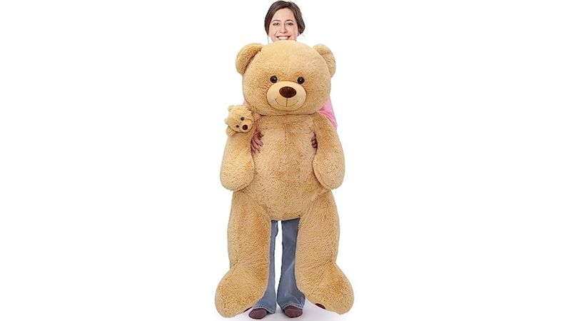 Tezituor Oso de peluche gigante de pies, suave abrazo para