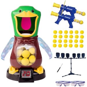 Juguetes de tiro de pato para niños de 3 a 5 años, inyector de espuma de bomba de aire, 2 paquetes
