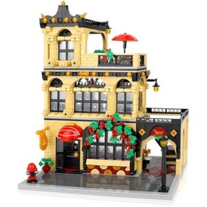 Juego de bloques de construcción para restaurante de ciudad, compatible con Lego City Buildings