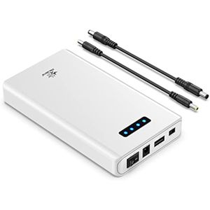 melasta Batería recargable de 12 V 5200 mAh con salida USB de 12 V, 9 V CC y 5 V, batería de iones