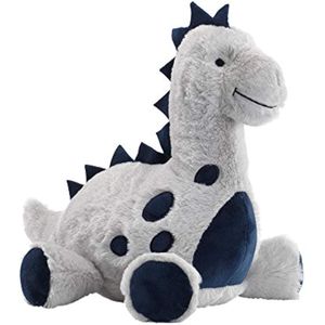 Lambs &amp; Ivy Baby Dino - Juguete de peluche de dinosaurio azul y gris, Spike