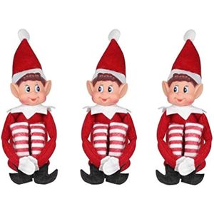 Elves Behavin' Badly Elfo facial de vinilo suave de pierna larga de 12 pulgadas con sombrero y