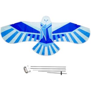 Cometa para niños y adultos, cometa de halcón americano y mariposa extremadamente fácil de volar,