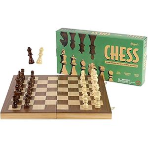 Regal Games Juego de tablero de ajedrez de madera estándar con piezas de madera clásicas, 10 x 10