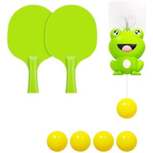 Kit de iniciación de entrenamiento de tenis de mesa colgante, juego de paletas de ping pong portátil