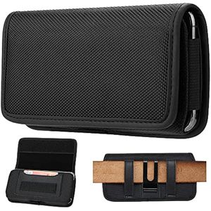 FZXSOGY Funda horizontal universal para teléfono celular con clip de cinturón para teléfono móvil -