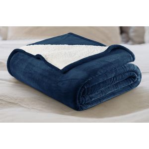 Utopia Bedding Manta Sherpa tamaño de la manta [gris frío, 50 x 60 pulgadas] – Manta reversible de