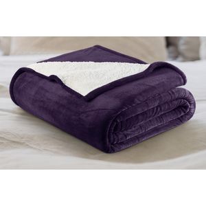 Utopia Bedding Manta Sherpa tamaño de la manta [gris frío, 50 x 60 pulgadas] – Manta reversible de