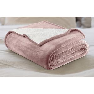 Utopia Bedding Manta Sherpa tamaño de la manta [gris frío, 50 x 60 pulgadas] – Manta reversible de