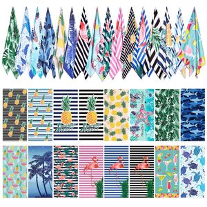 Redbaker Paquete de 16 toallas de playa de microfibra de gran tamaño para adultos, toallas de playa