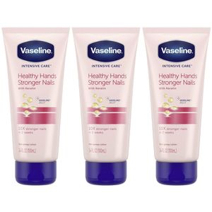 Vaseline Crema de manos de cuidado intensivo Healthy Hands + Stronger Nails 2.5 fl oz - Paquete de 2