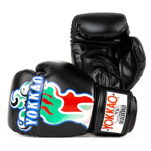 YOKKAO Guantes de boxeo Muay Thai transpirables de diseño | Guantes de entrenamiento y combate de