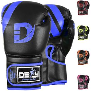DEFY - Guantes de boxeo maravillosos para hombres y mujeres, para entrenamiento de Muay Thai, Kick