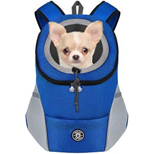 YESLAU Mochila transportadora para perros pequeños y medianos, bolsa de viaje, paquete frontal,