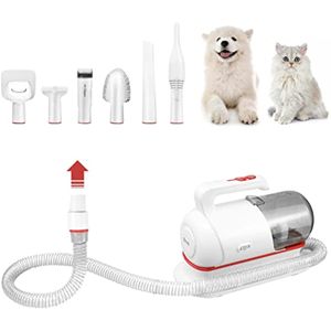 Avra Kit de aspiradora de aseo para mascotas, removedor profesional de pelo de mascotas con 6