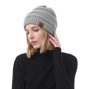 American Trends Gorros de invierno para mujer, paquete de 4 gorros de punto grueso y holgado